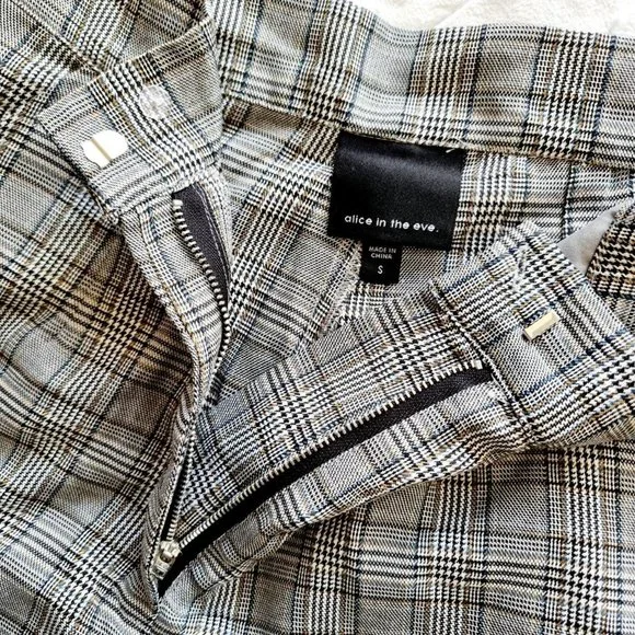 Alice In The Eve, Lucy Wide Leg Maxi Pants Black & White Check fits AU 8-10 - Picture 4 of 8